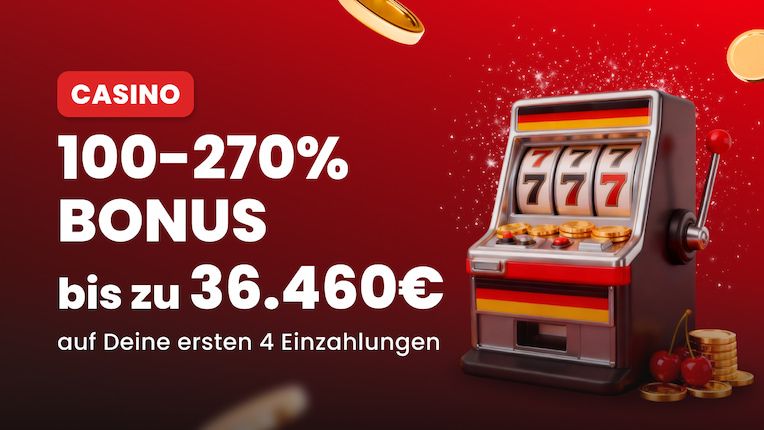Casino Bonus – Bis zu 270%