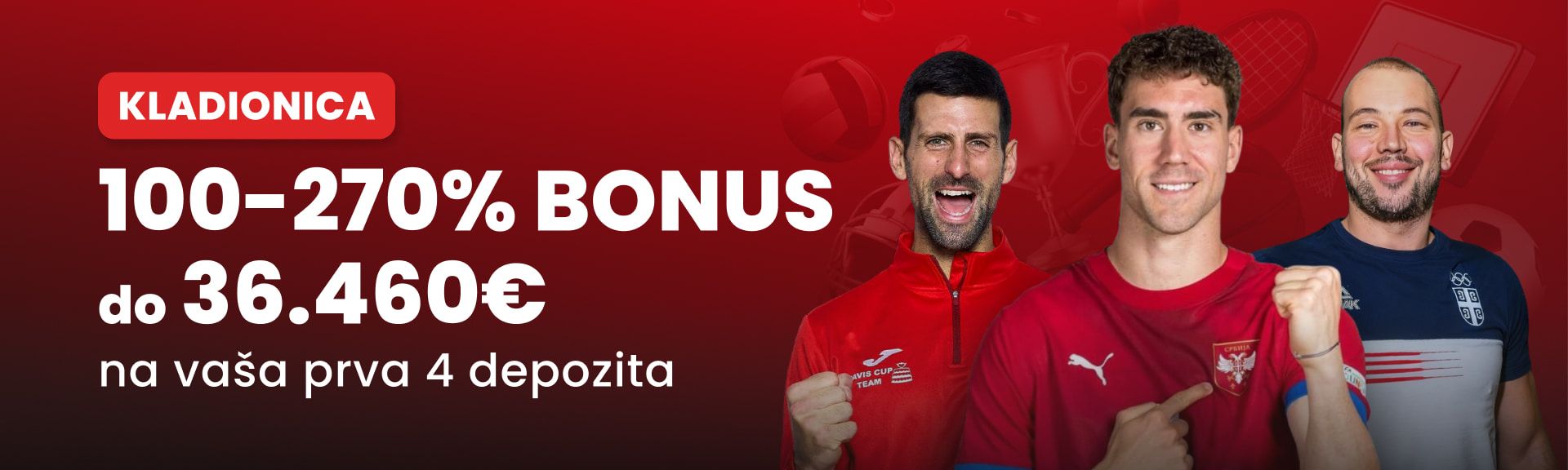 Sportski Bonus – Do 270%